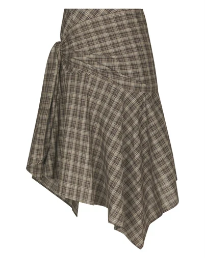 Neo Noir - Sabella Check Nederdel - Brown Check